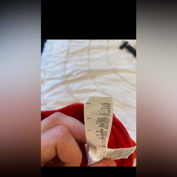 Gap Corduroy Red Mini Skirt Size 28/6 - Picture 4 of 5